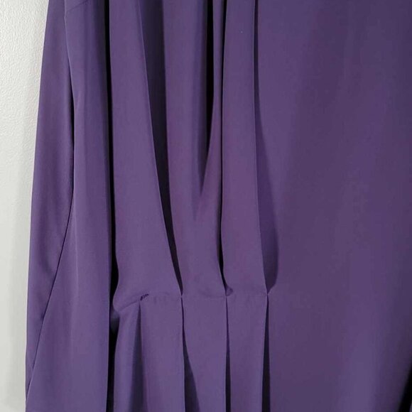 Penningtons Purple sleeveless blouse with crystal lined neckline. Elegant! EUC - Picture 8 of 10